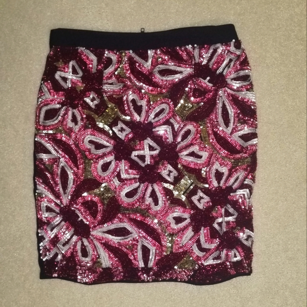 Walter Baker Sequin Skirt